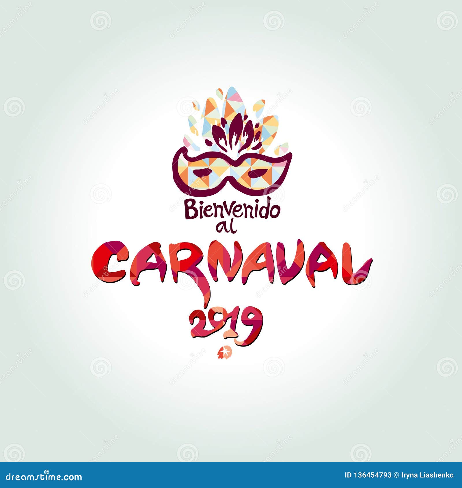 Vetores de Bienvenido Al Carnaval 2019 Logo Em Espanhol Traduzido