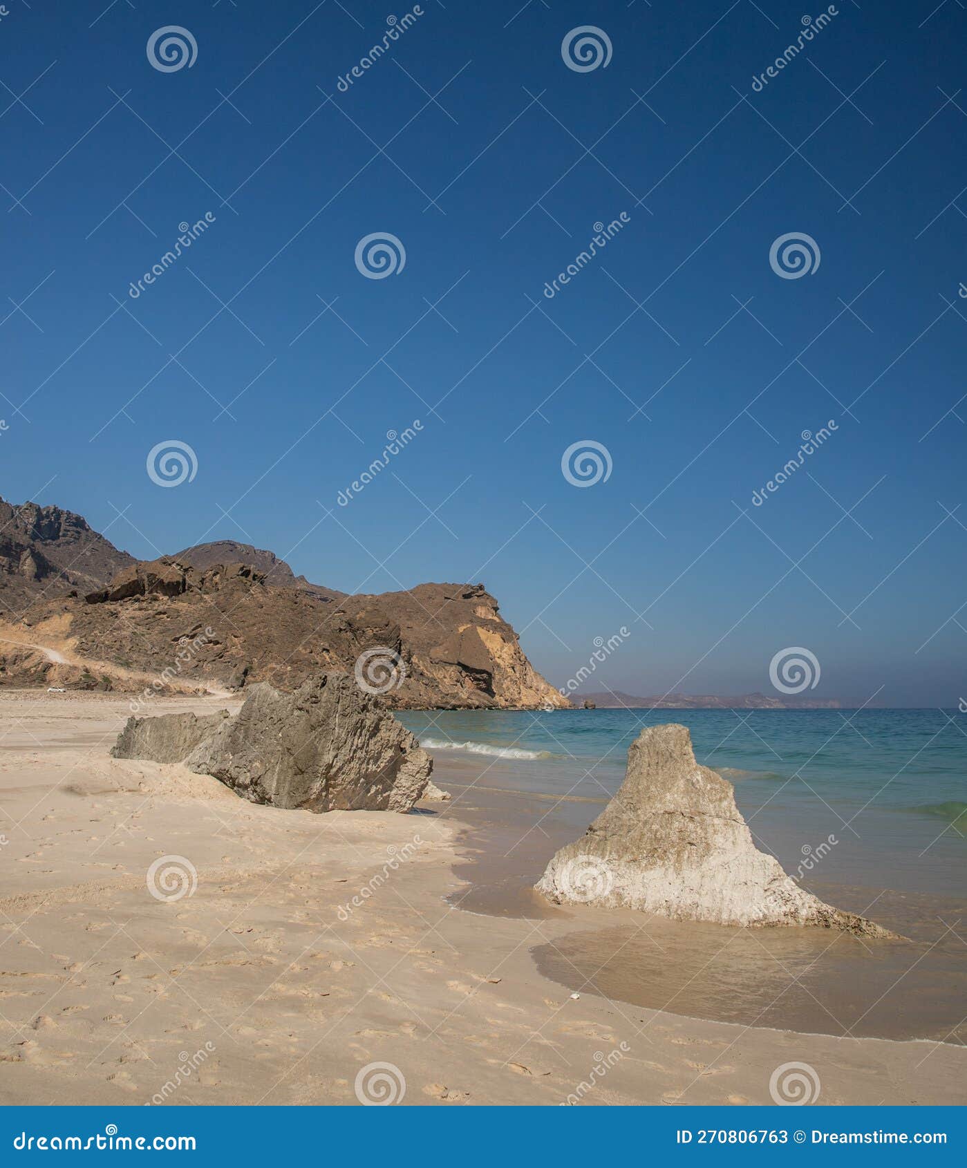Al Fizayah Beach, Oman stock image. Image of arabian 270806763