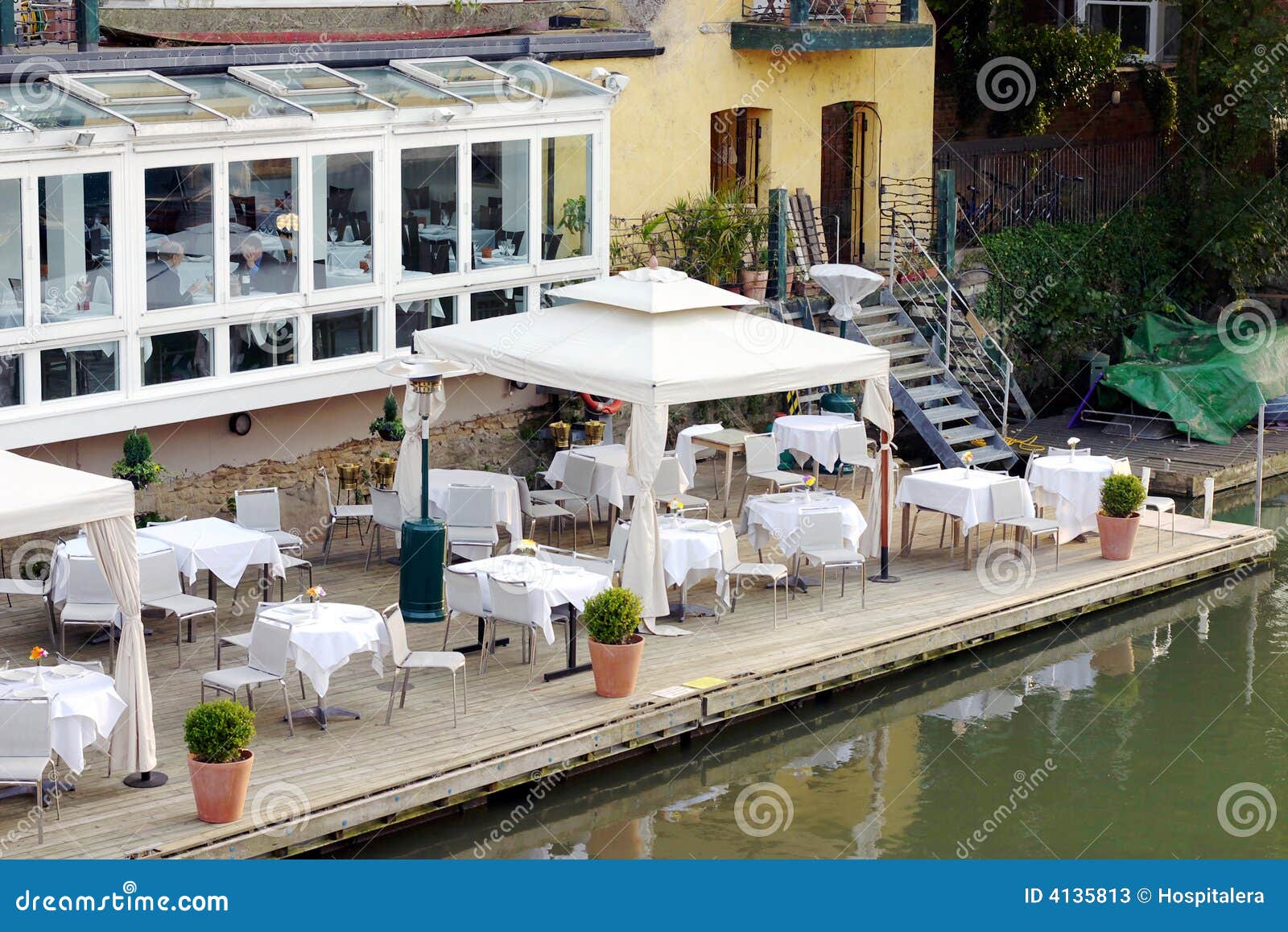 Al fresco dining stock image. Image of outside, summer 4135813
