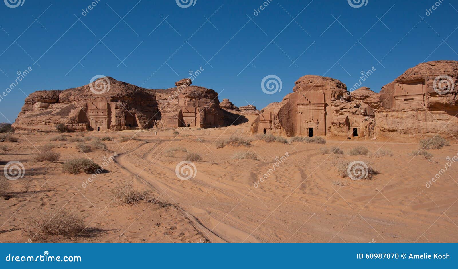 al hijr archaeological site madain saleh in saudi arabia