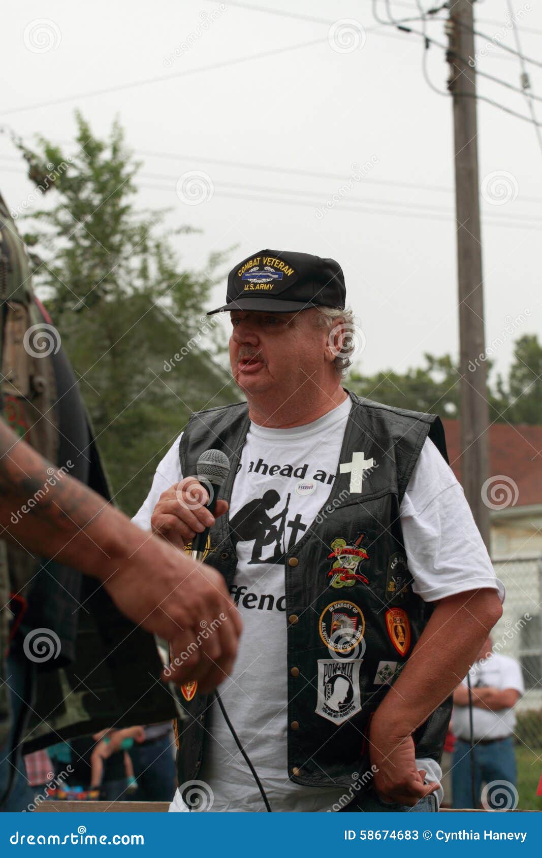 Al Larsen at Save Our Cross Rally, Knoxville, Iowa Editorial Stock ...