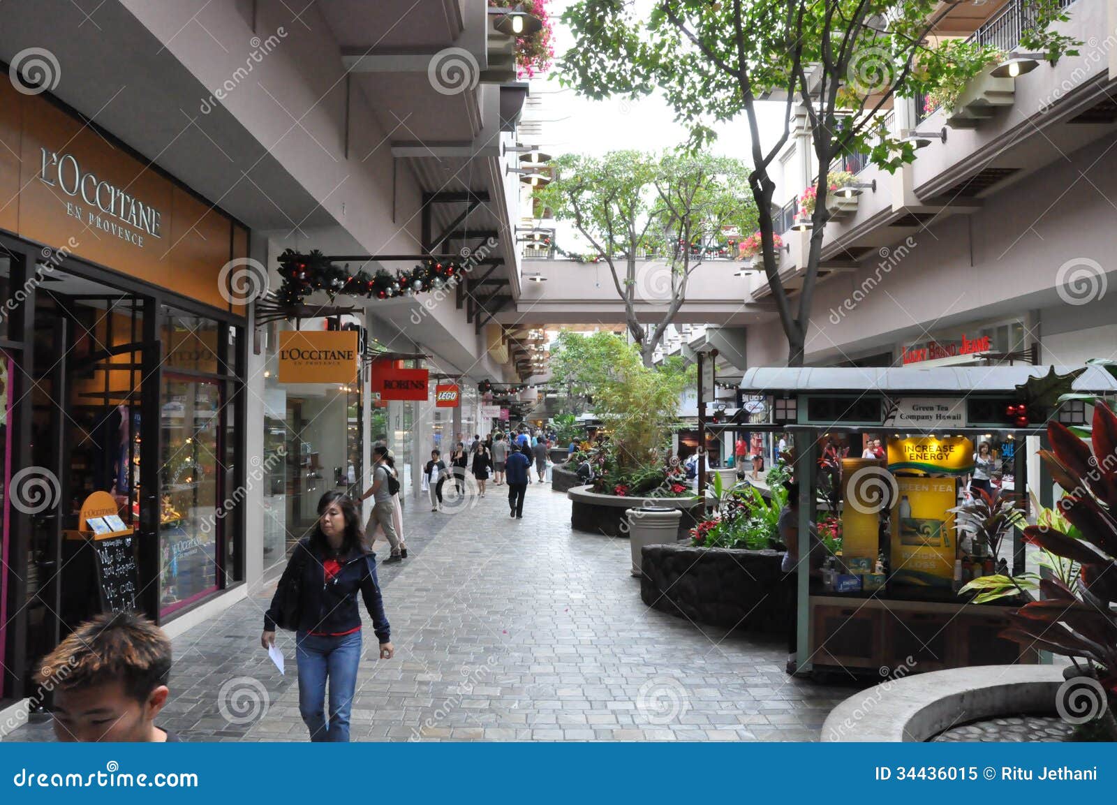 Ala Moana Center, The Largest Shopping Mall In Hawaii Editorial Photo