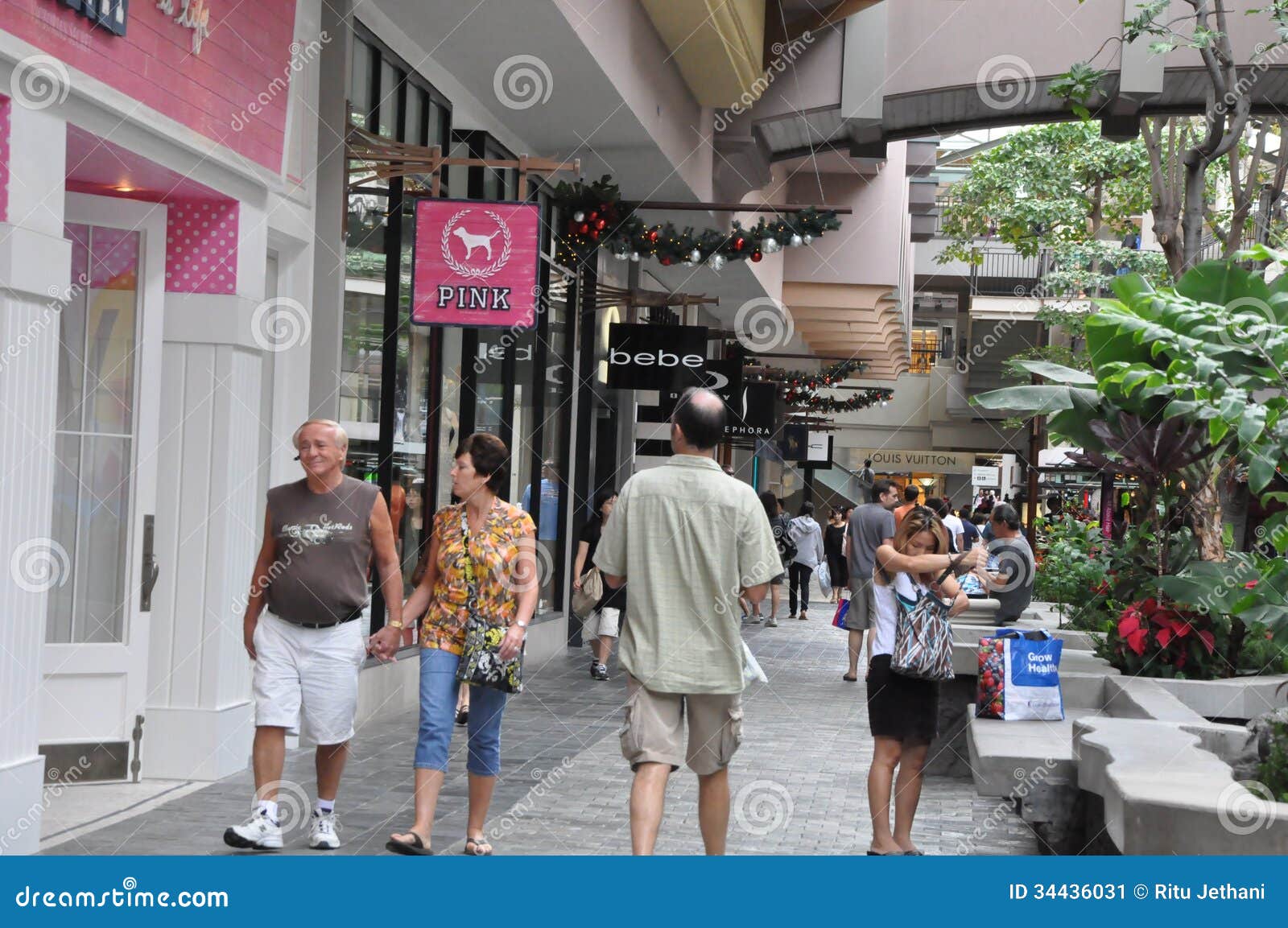 Ala Moana Center, The Largest Shopping Mall In Hawaii Editorial Photo