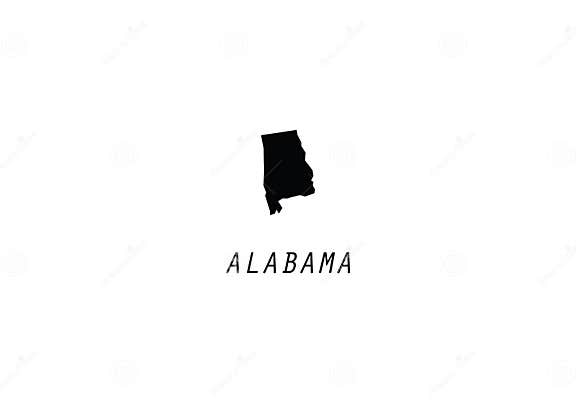 Alabama State Map Stock Vector Illustration Of States 176341662