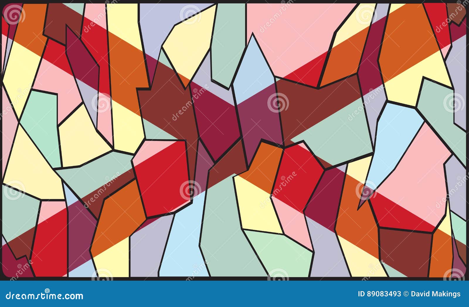 Alabama Stained Glass Window Stock Illustration Illustration of state
