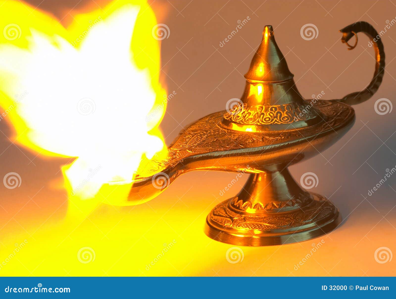 Aladdin S Lamp Yellow Version Stock Photo Image of arab, panto 32000