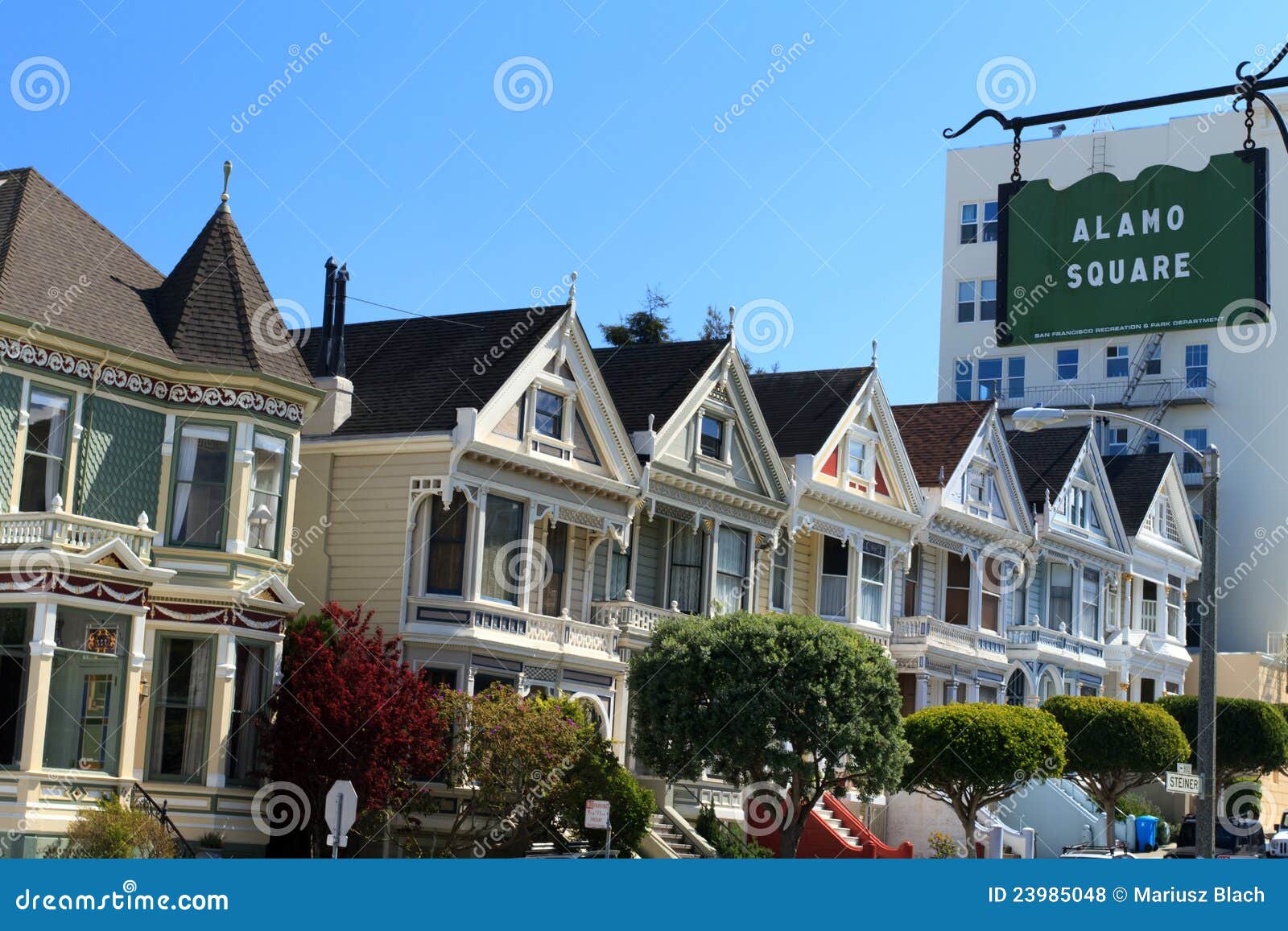 Alamo Square stock photo. Image of seven, houses, destination 23985048