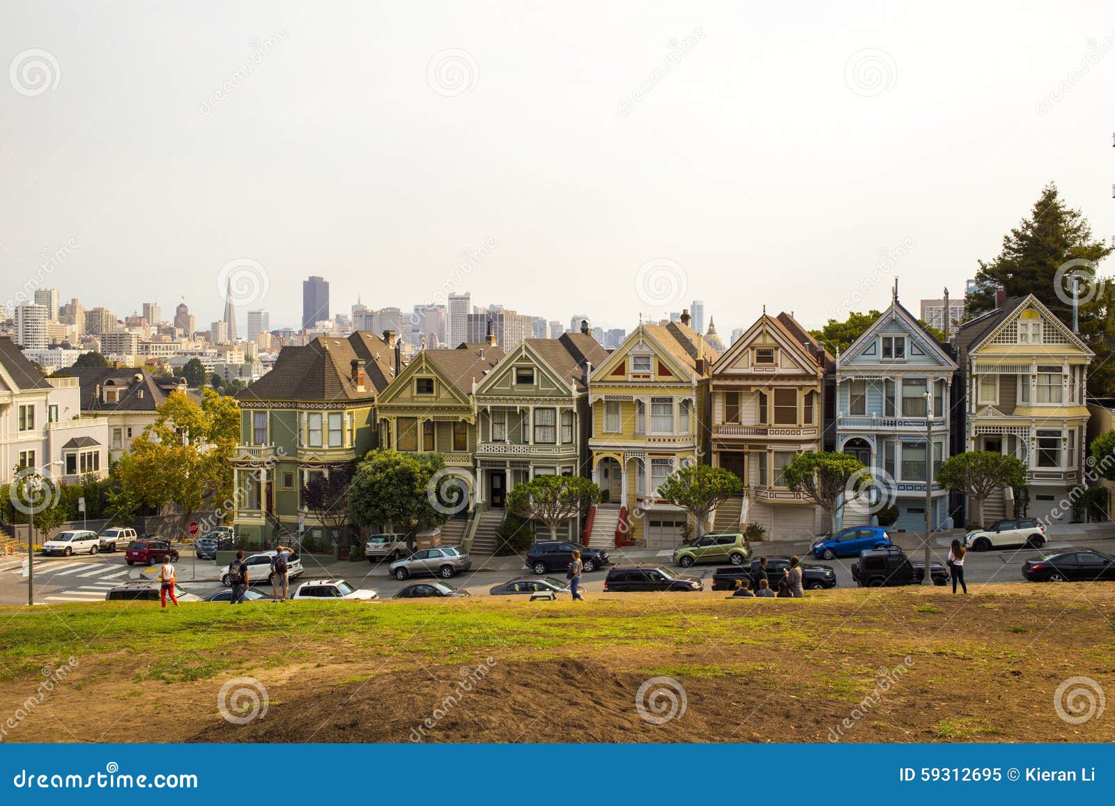 Alamo Square in San Francisco, California Editorial Image Image of
