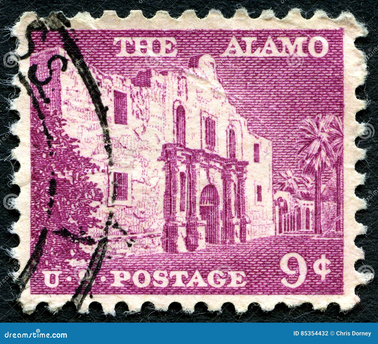 The Alamo USA Postage Stamp Editorial Photography Image of icon