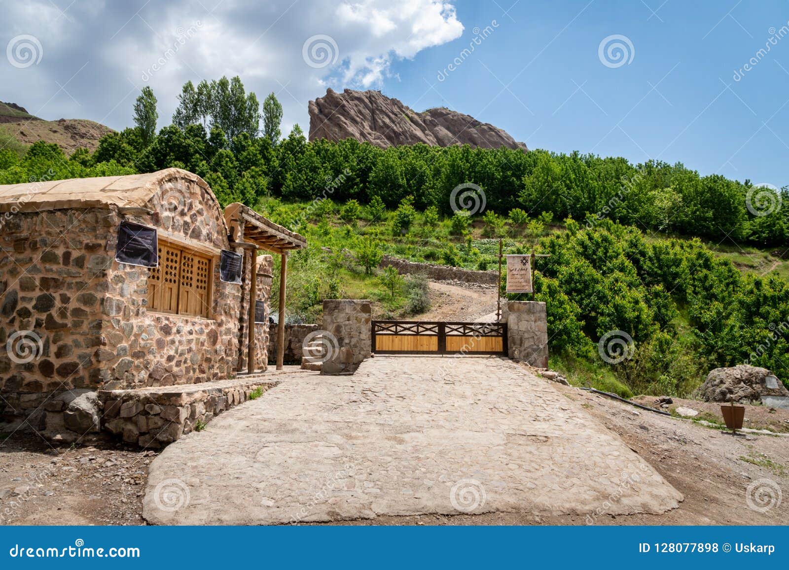 Alamut Castle in the Alamut Mountain in Iran. Stock Photo - Image of