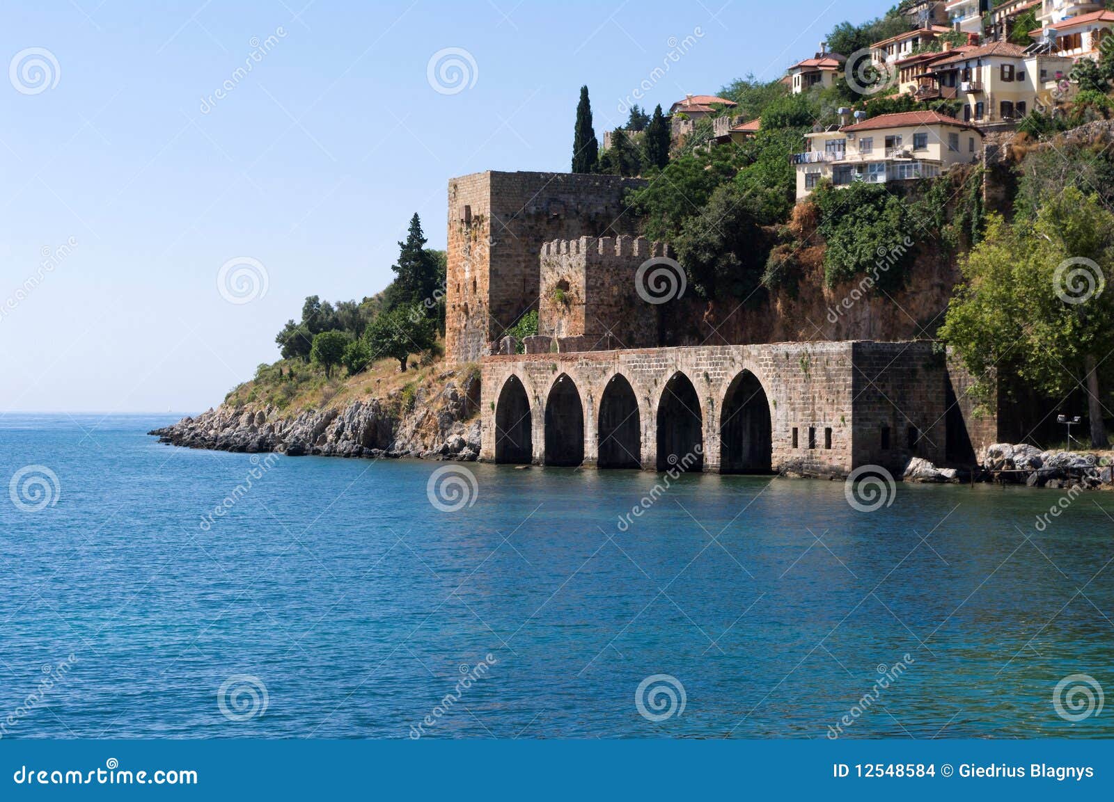 Alanyas Mediterranean Coastline Stock Photo Image of horizon, journey