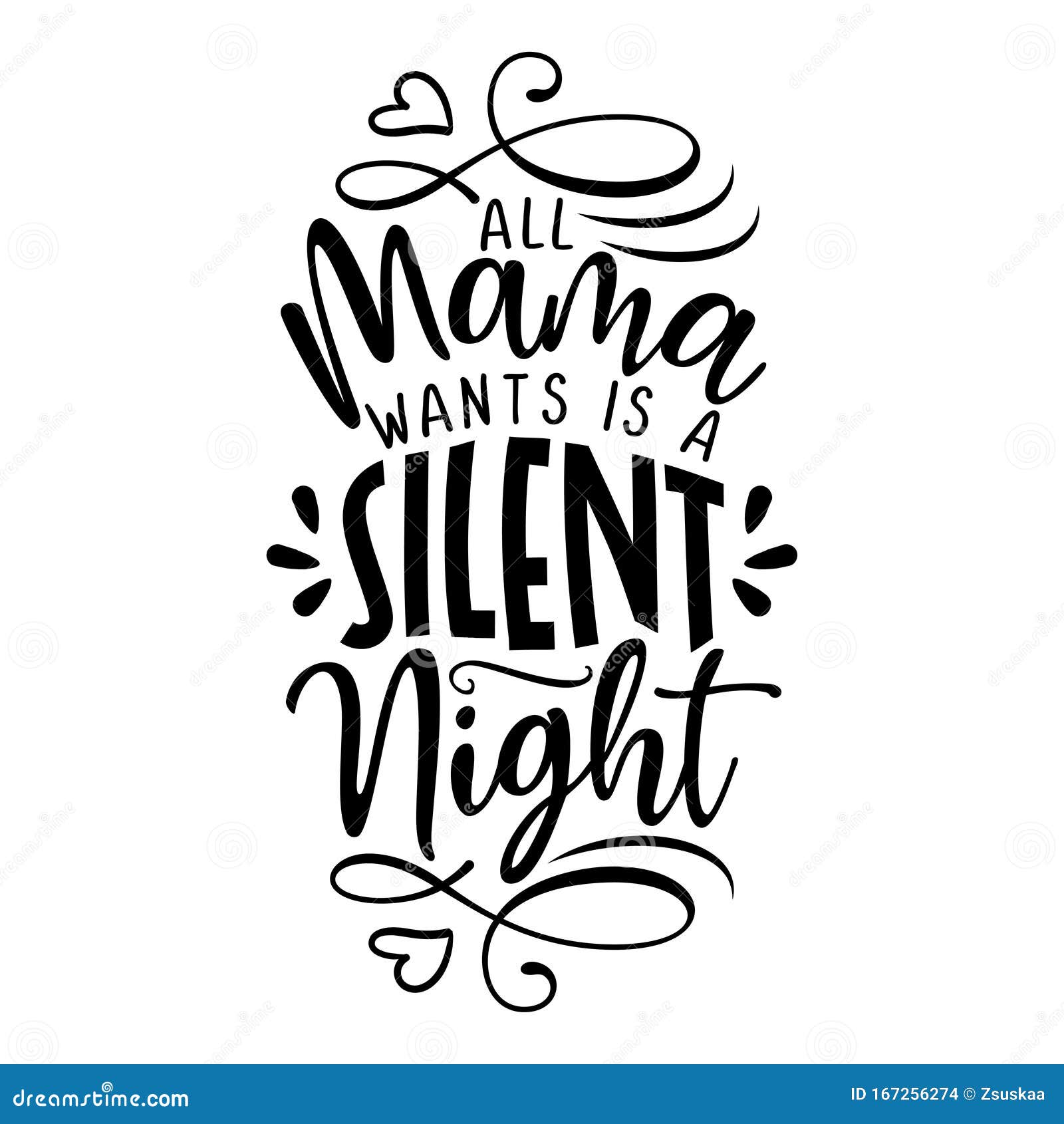 Silent Night Vector Illustration | CartoonDealer.com #11970994