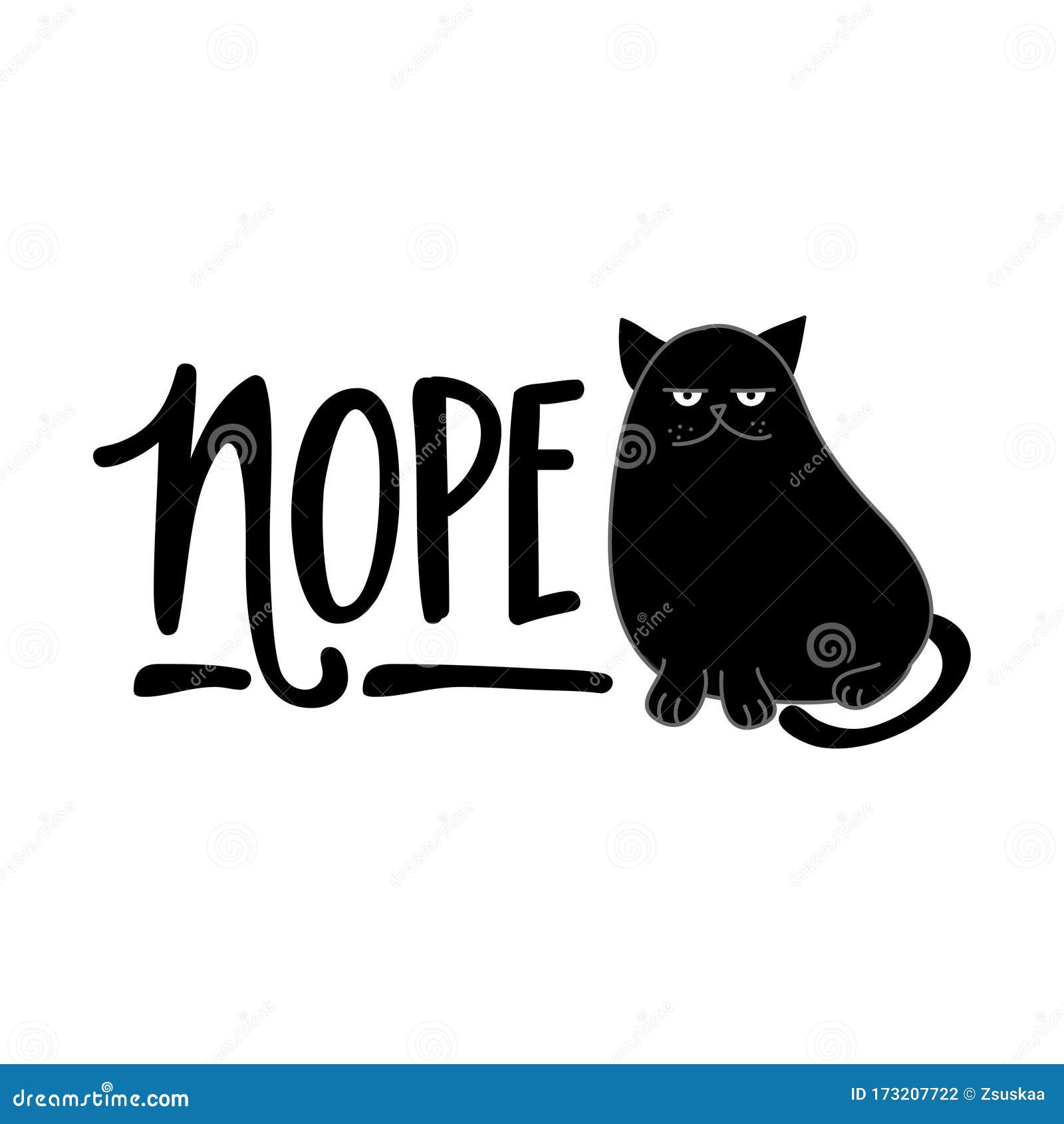 grumpy cat vector nope