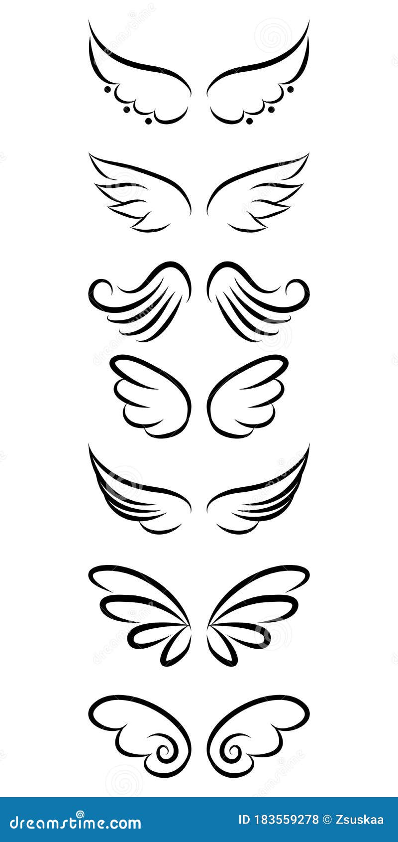 Share more than 146 wings tattoo sketch