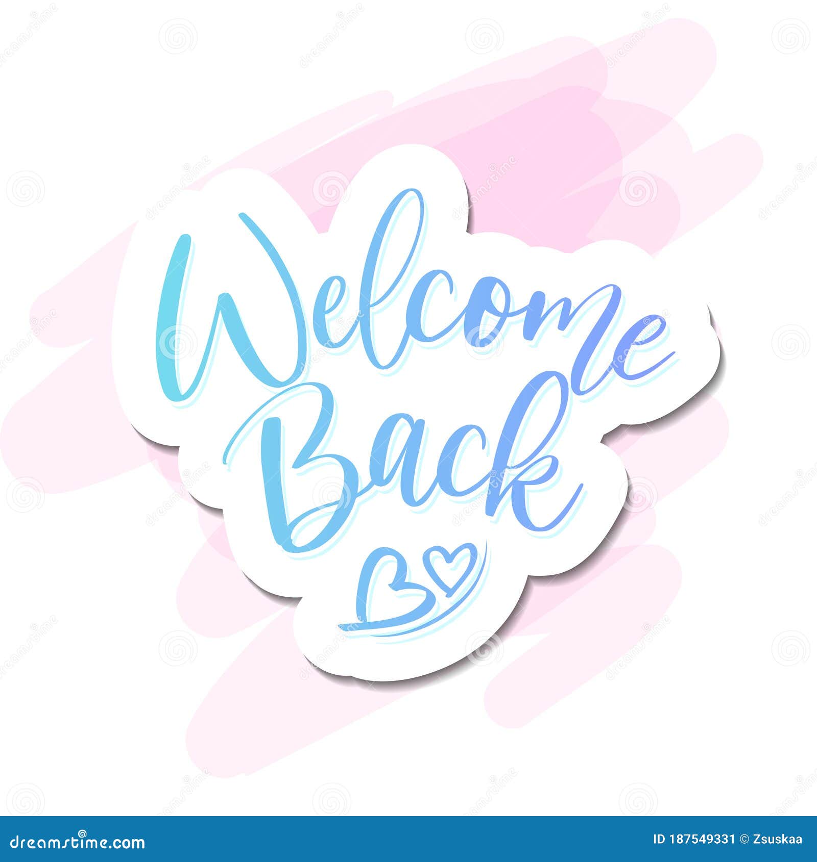 Welcome Back Hand Drawing Vector Illustration Stock Illustration Edc