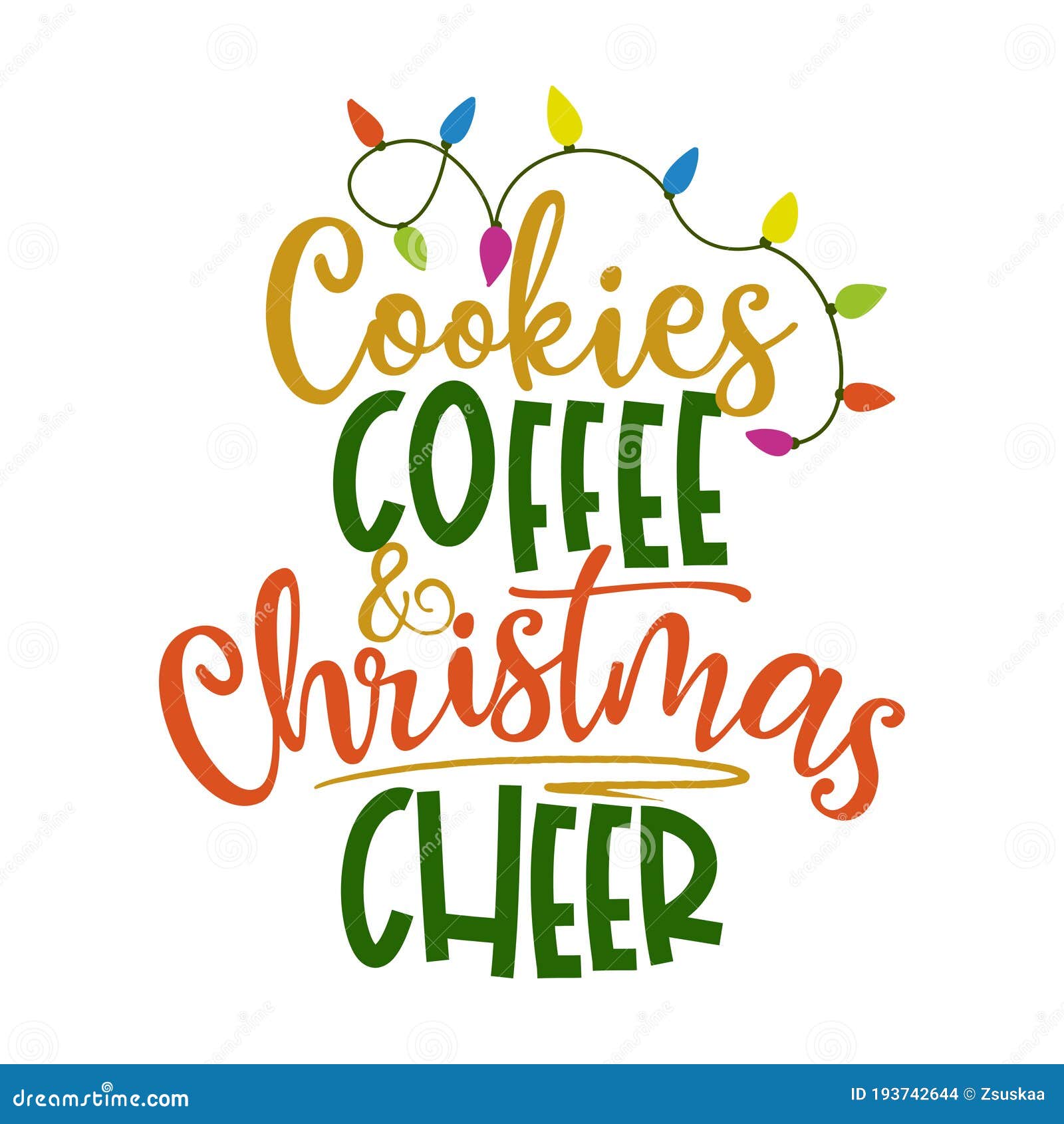 cookies, coffee and christmas cheer
