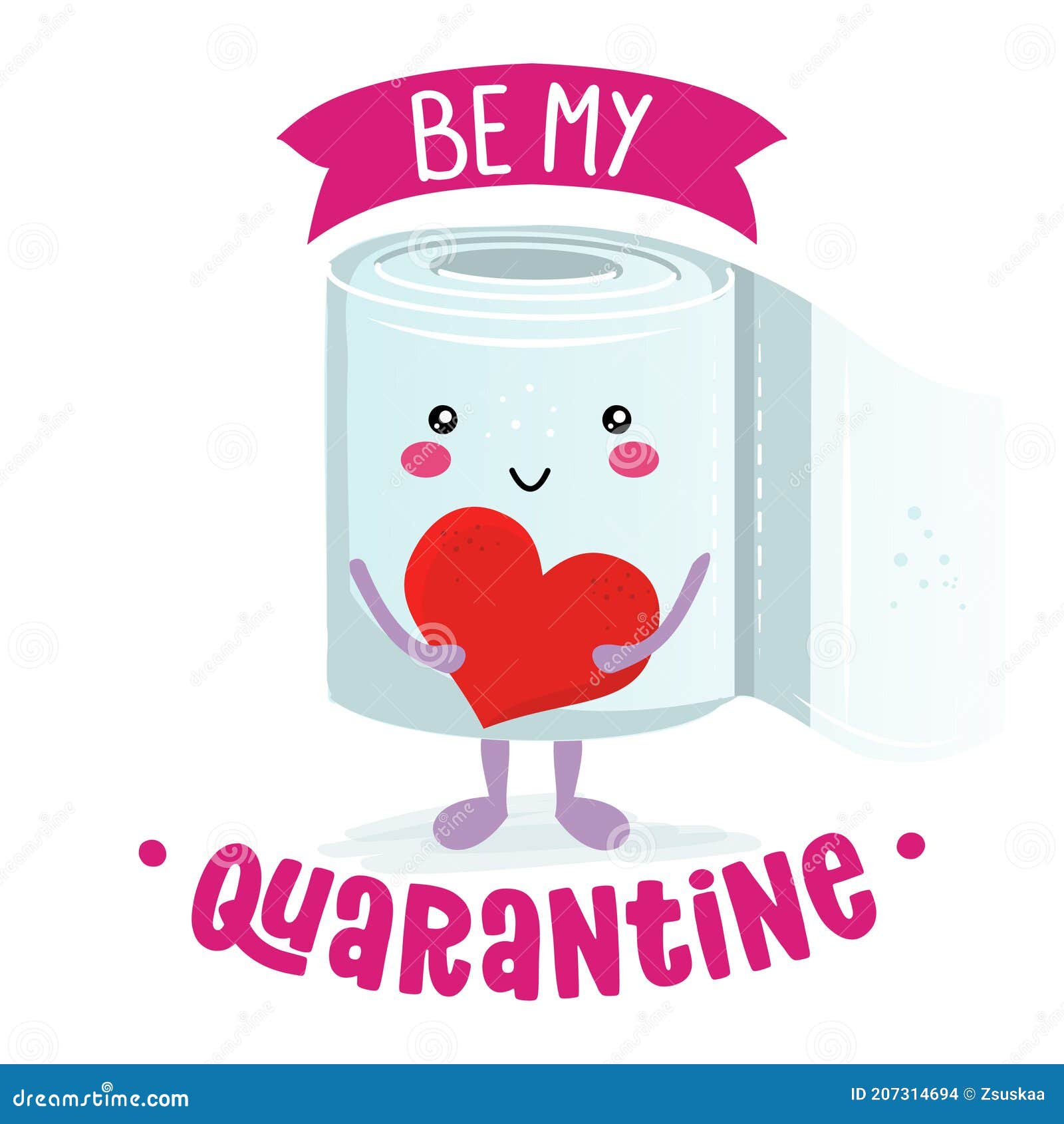 be my quarantine be my valentine? pun - toilett paper guote.