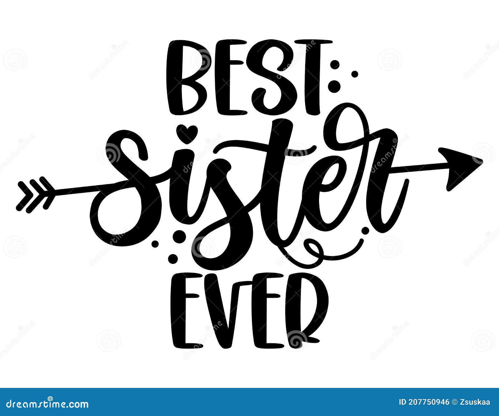 best sister ever - scandinavian style  text for family clothes