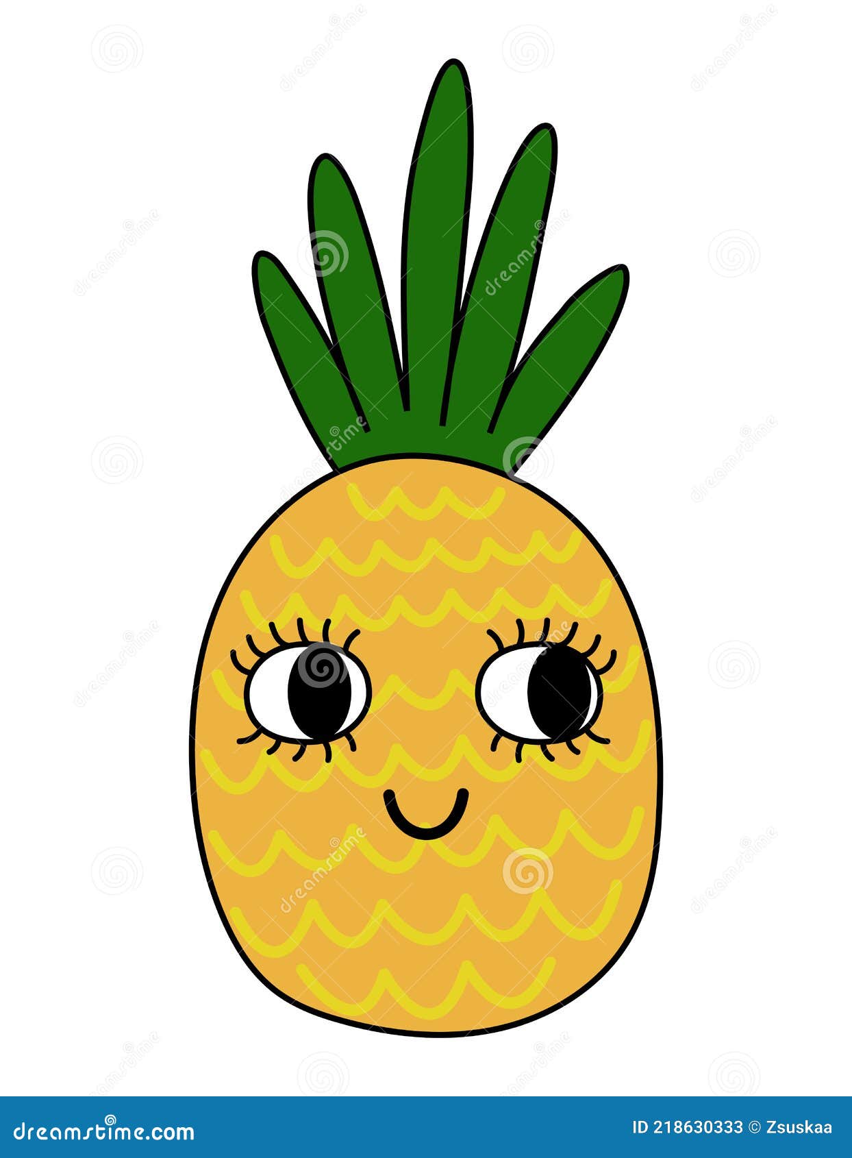 Cute Pineapple Fruit with Lovely Face Funny Cartoon Doodle Draw. Stock Vector - Illustration of girly, food: 218630333 Cute Pineapple Fruit with Lovely Face Funny Cartoon Doodle Draw. Stock Vector - Illustration of girly, food: 218630333