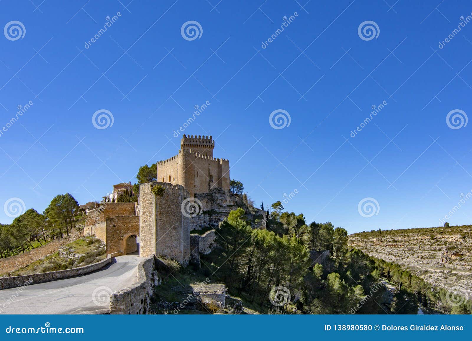 castle of alarcon in cuenca, spain