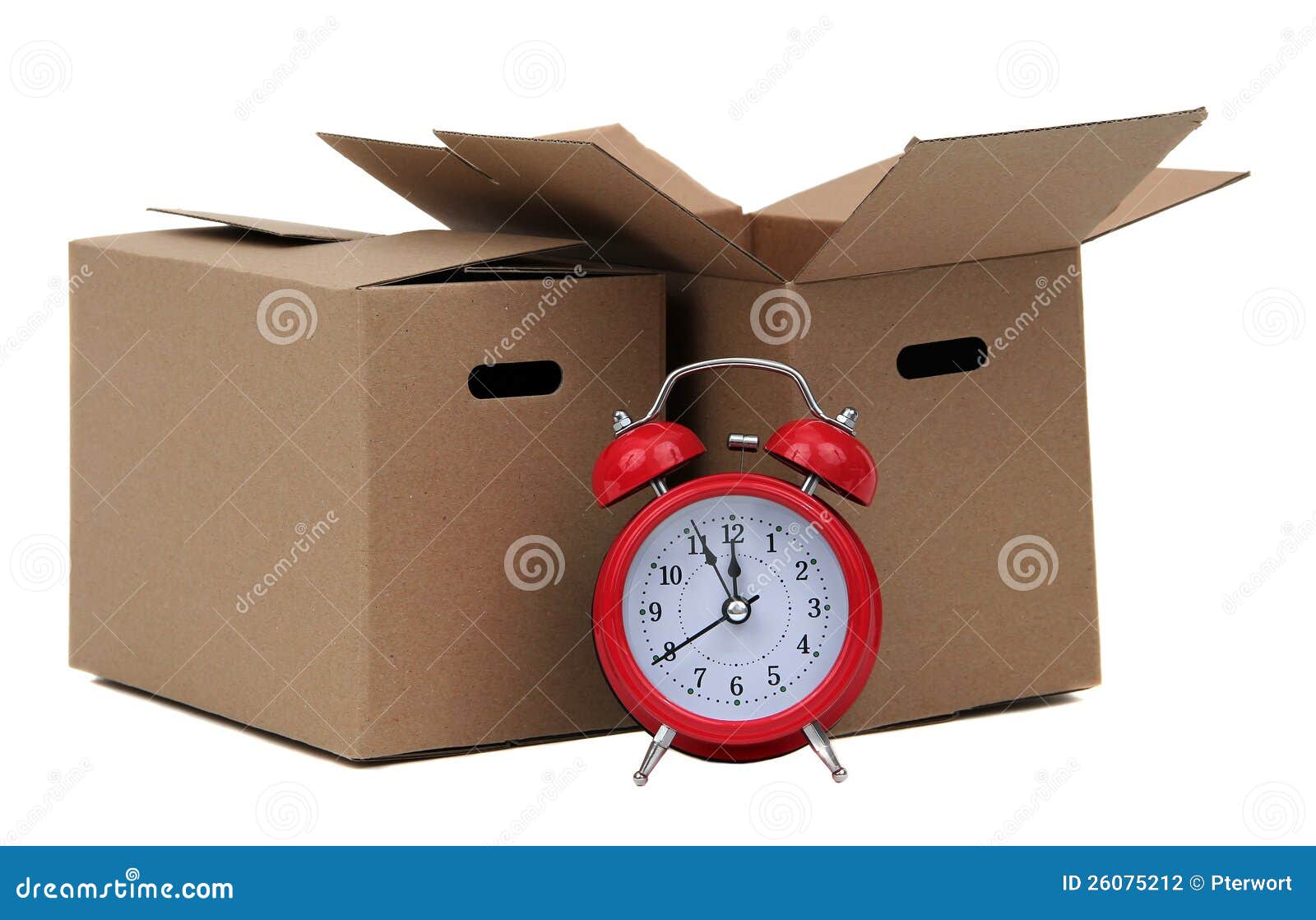 Alarm Bell with Two Removal Box Stock Photo Image of package, packing