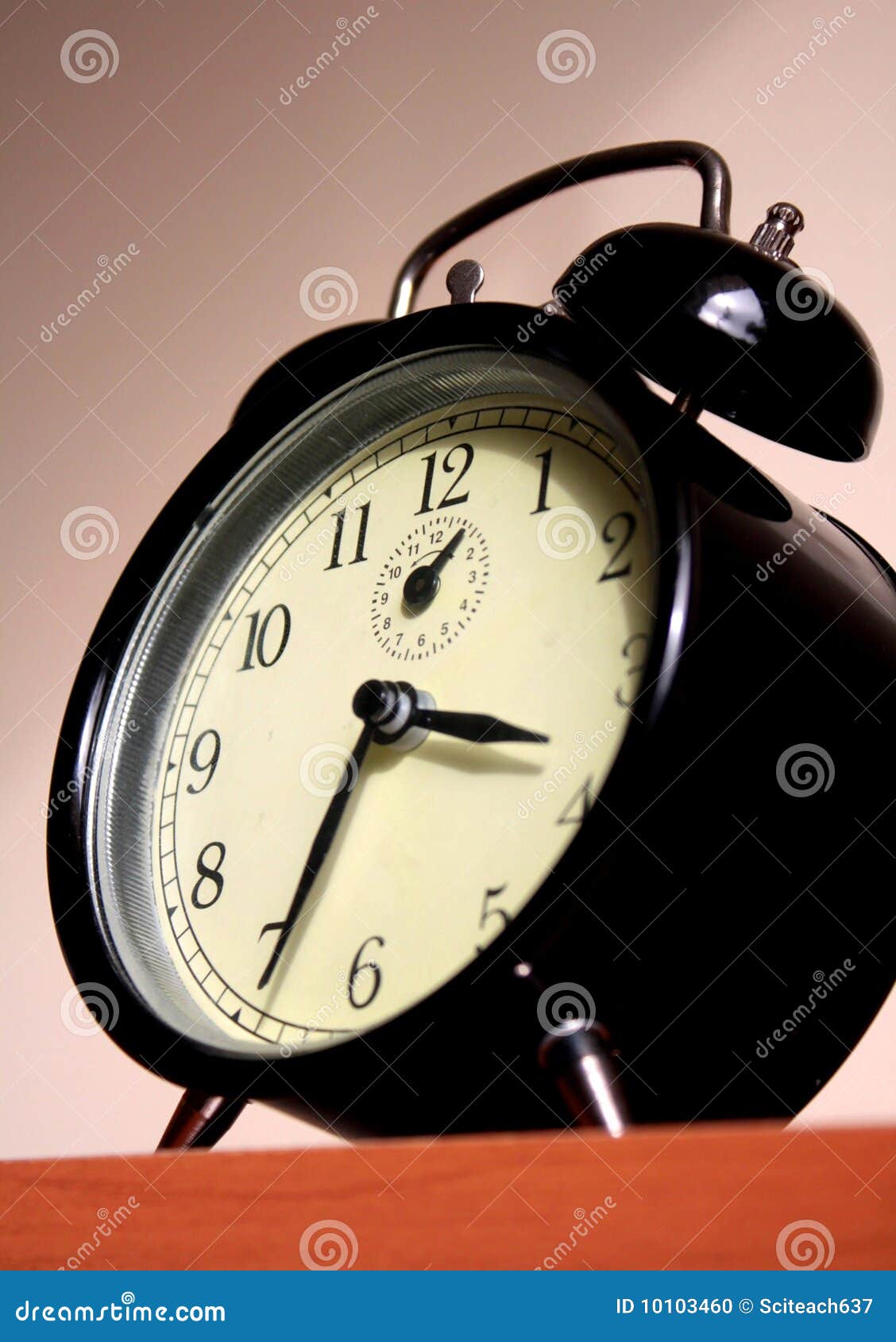 Alarm Clock 1 Stock Photo Image Of Chronometer Bookcase 10103460