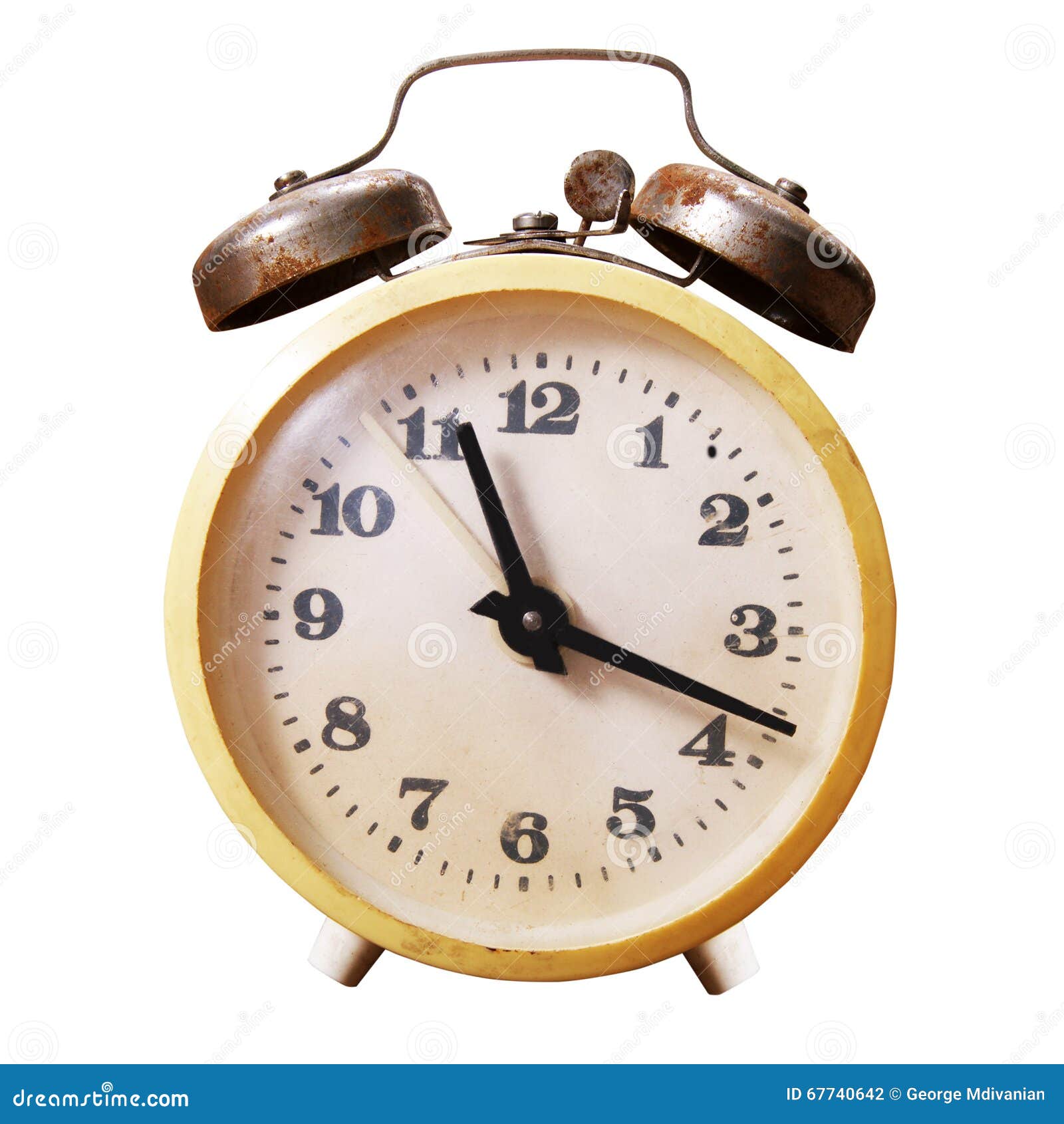 Alarm clock closeup stock photo. Image of watch, time 67740642
