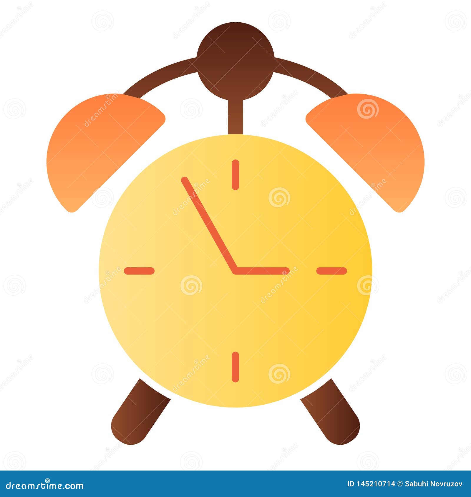 Alarm Clock Flat Icon Watch Color Icons In Trendy Flat Style Time Gradient Style Design Designed For Web And App Eps Stock Vector Illustration Of Ring Flat
