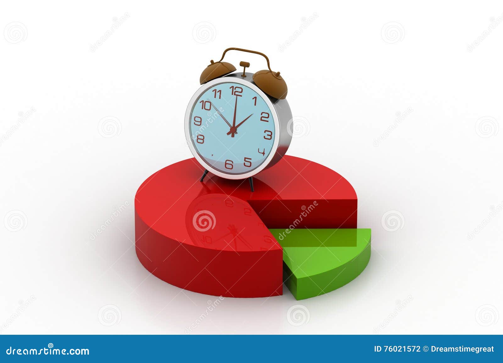 Pie Chart Clock Face