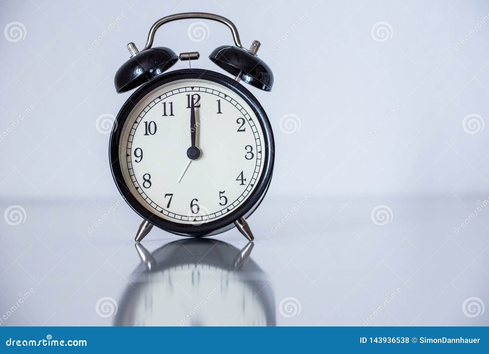 Alarm clock watch stock photo. Image of ringer, bell 143936538