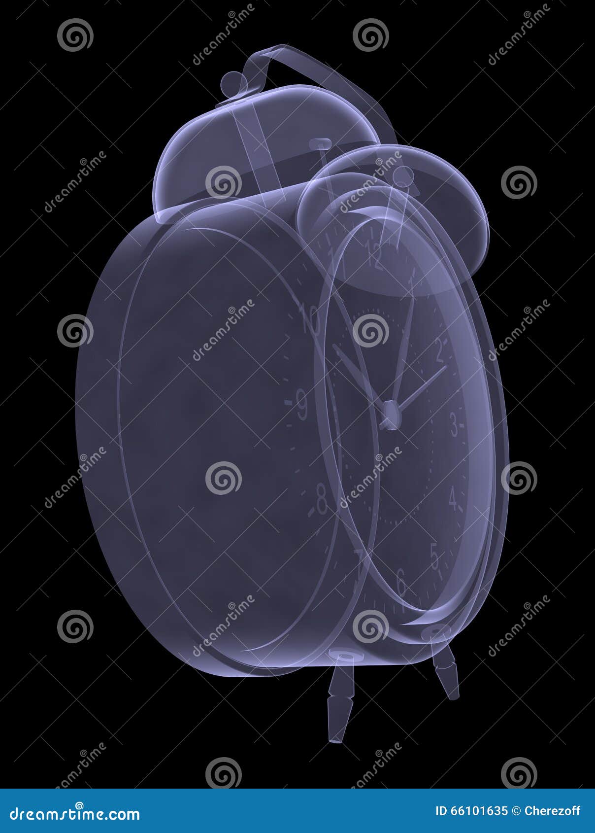 Alarm clock xray stock illustration. Illustration of xray 66101635