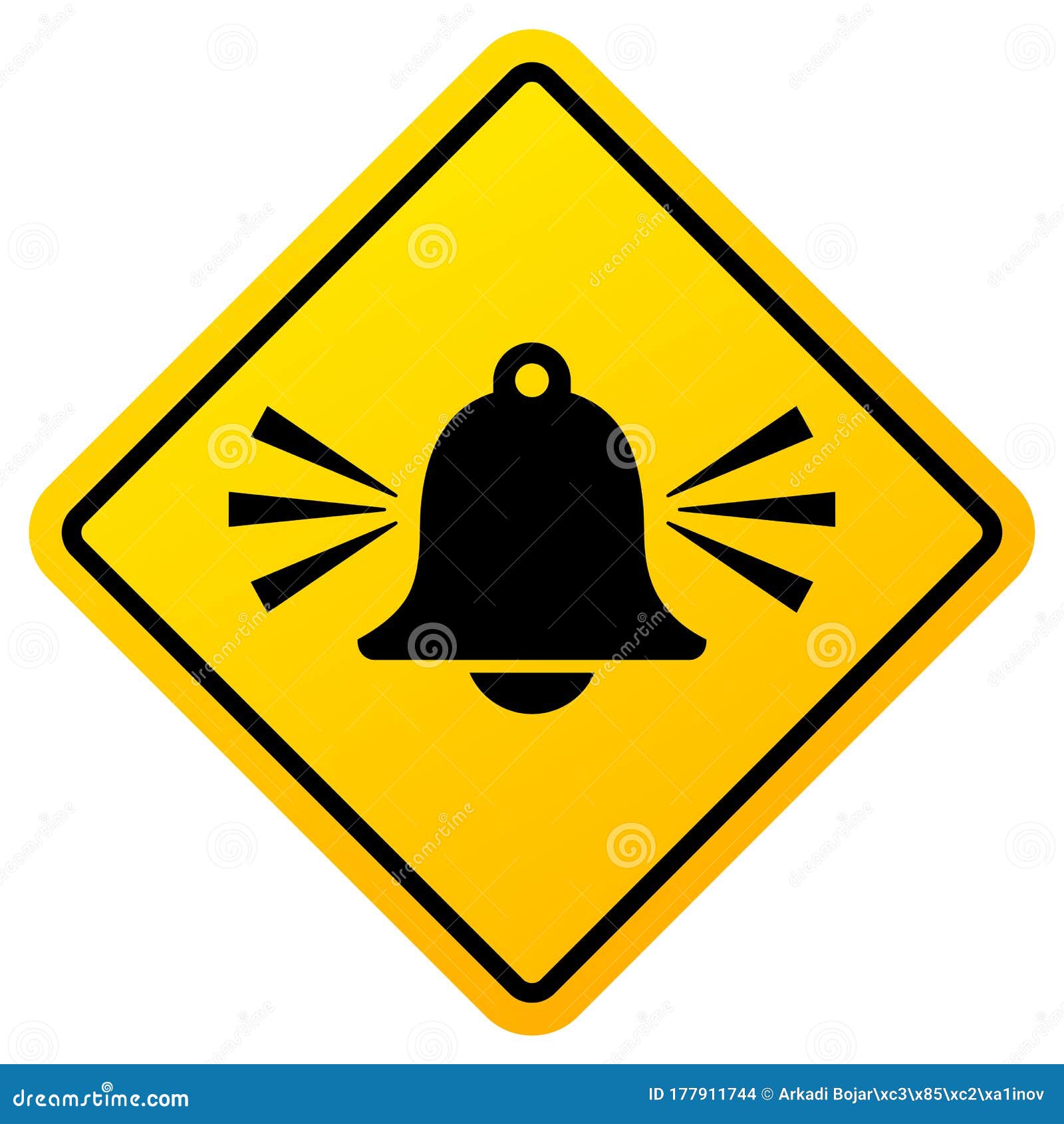 Alarm sound vector sign stock vector. Illustration of memo 177911744