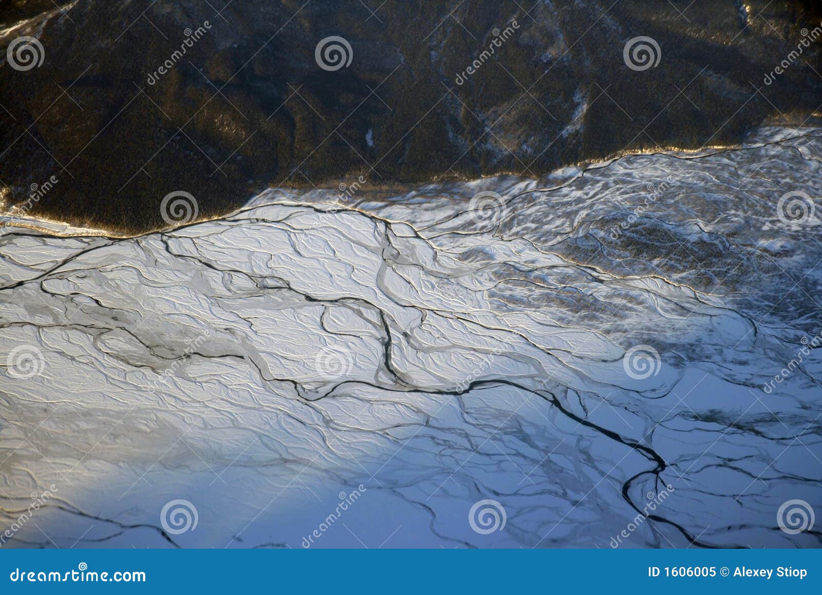 Alaska below stock image. Image of snow, alaska, blue 1606005