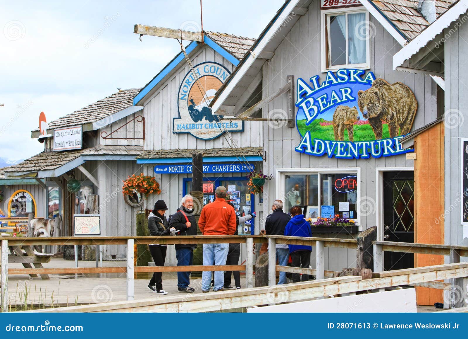 Alaska - Homer Spit Shops Editorial Image | CartoonDealer.com #28071316
