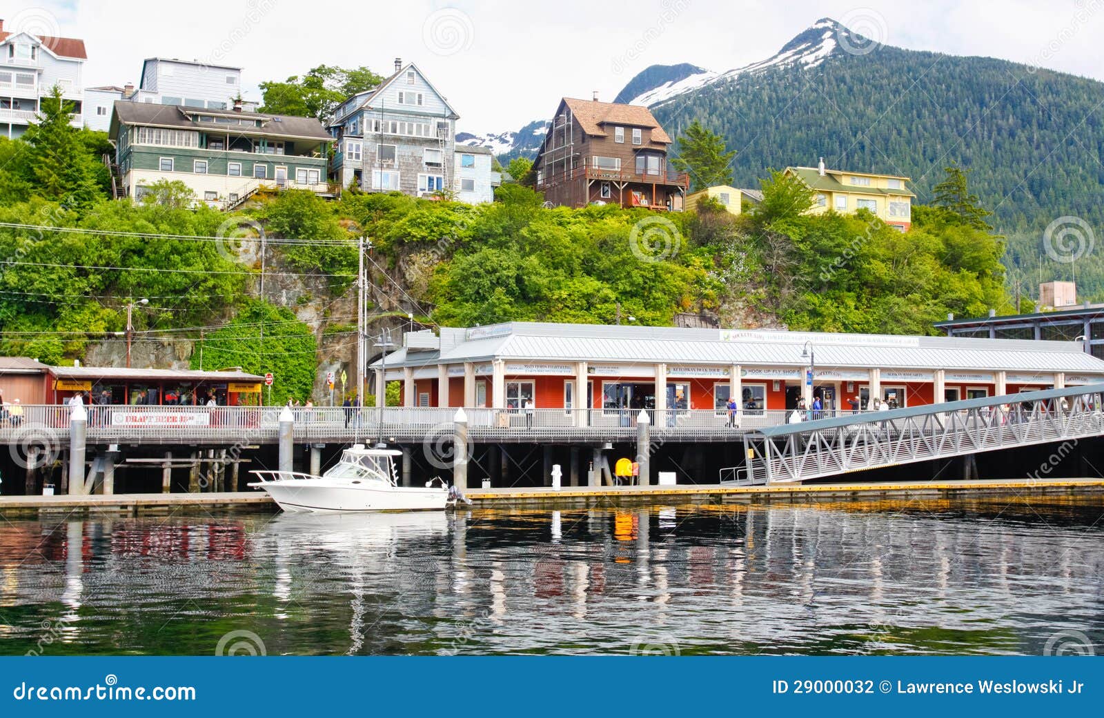 Alaska Ketchikan Waterfront Berth 3 Shopping Editorial Photography