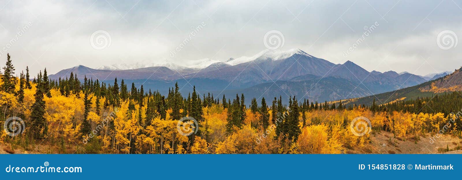 Alaska Mountains Landscape Nature Background Autumn Fall Season. Snow Peaks Panorama Stock Photo - Image of american, hiking: 154851828