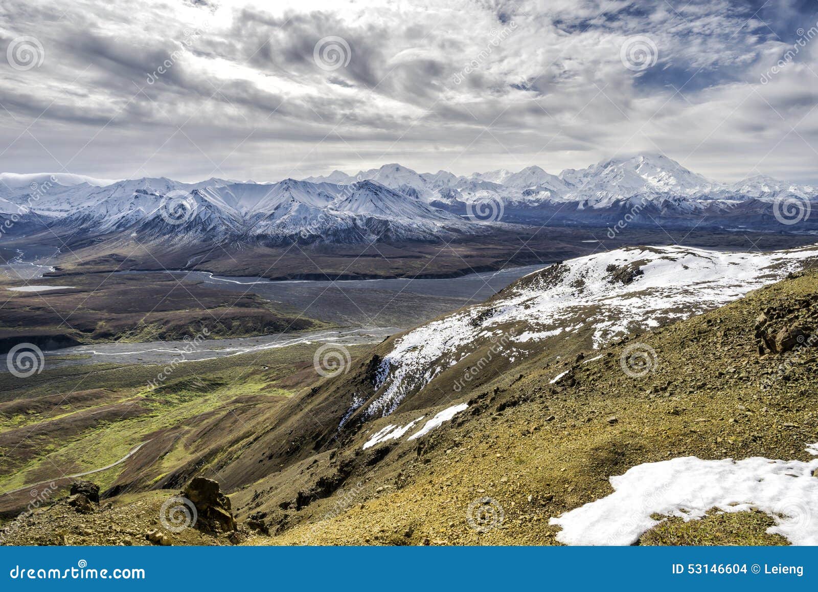 Alaska Mt. McKinley from Denali Stock Photo Image of landscape