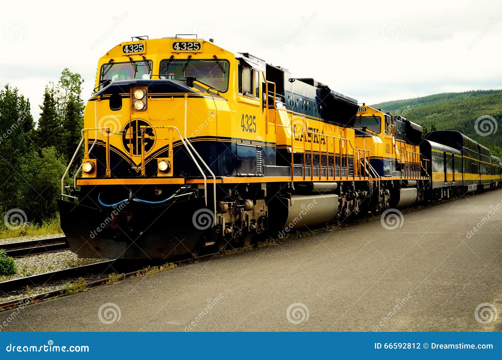 Alaska Railroad Passenger Train Editorial Photography Image of lost