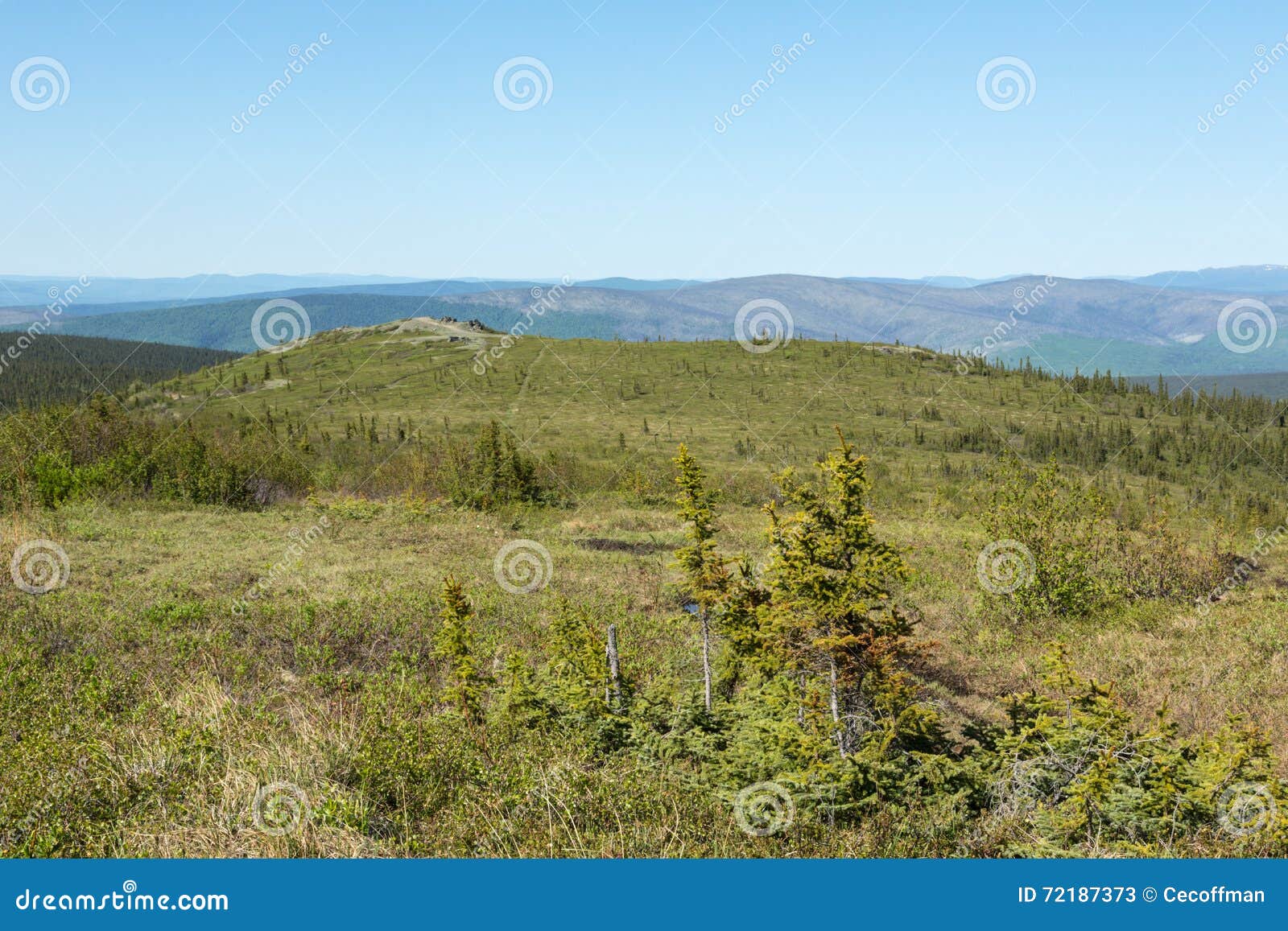Alaska s Murphy Dome stock image. Image of tourism, arctic 72187373