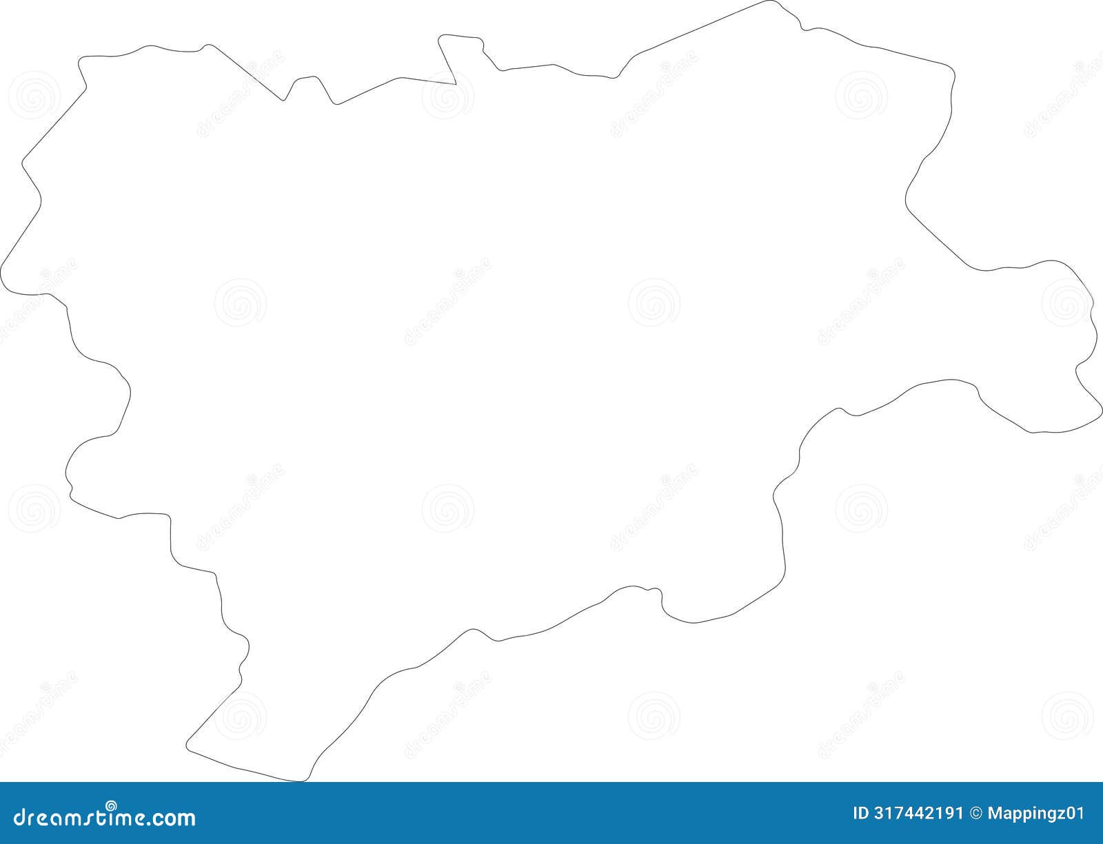 albacete spain outline map