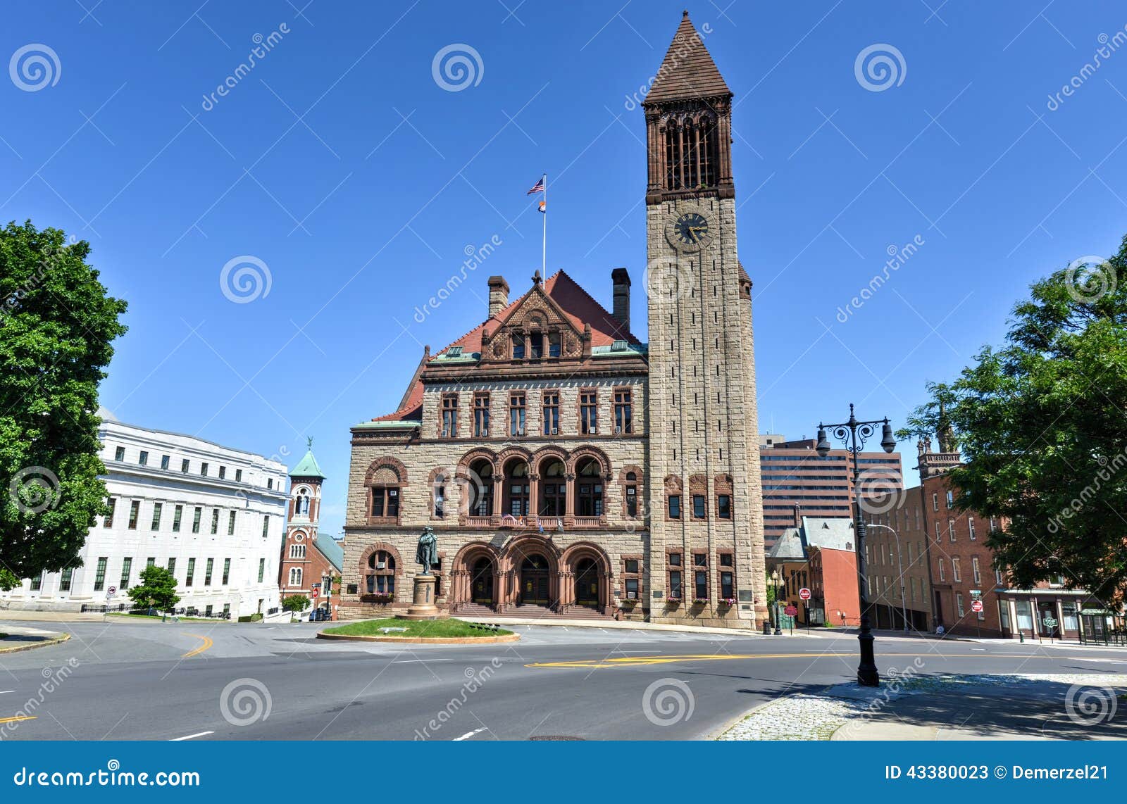 Albany City Hall in New York State Stock Image Image of romanesque