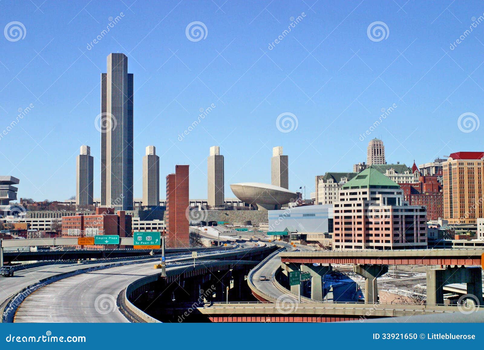 Albany NY City Scape stock photo. Image of capital, busy - 33921650