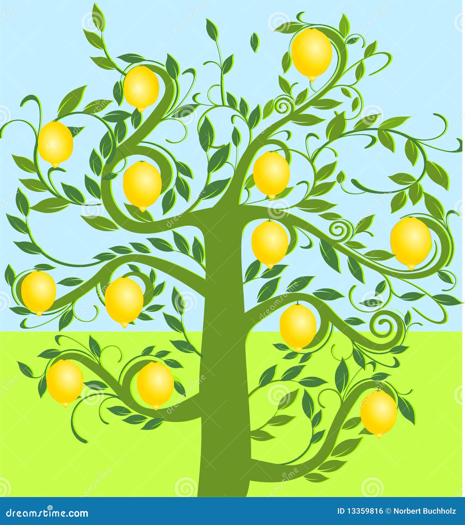 Albero di limone Immagine Stock Libera da Diritti