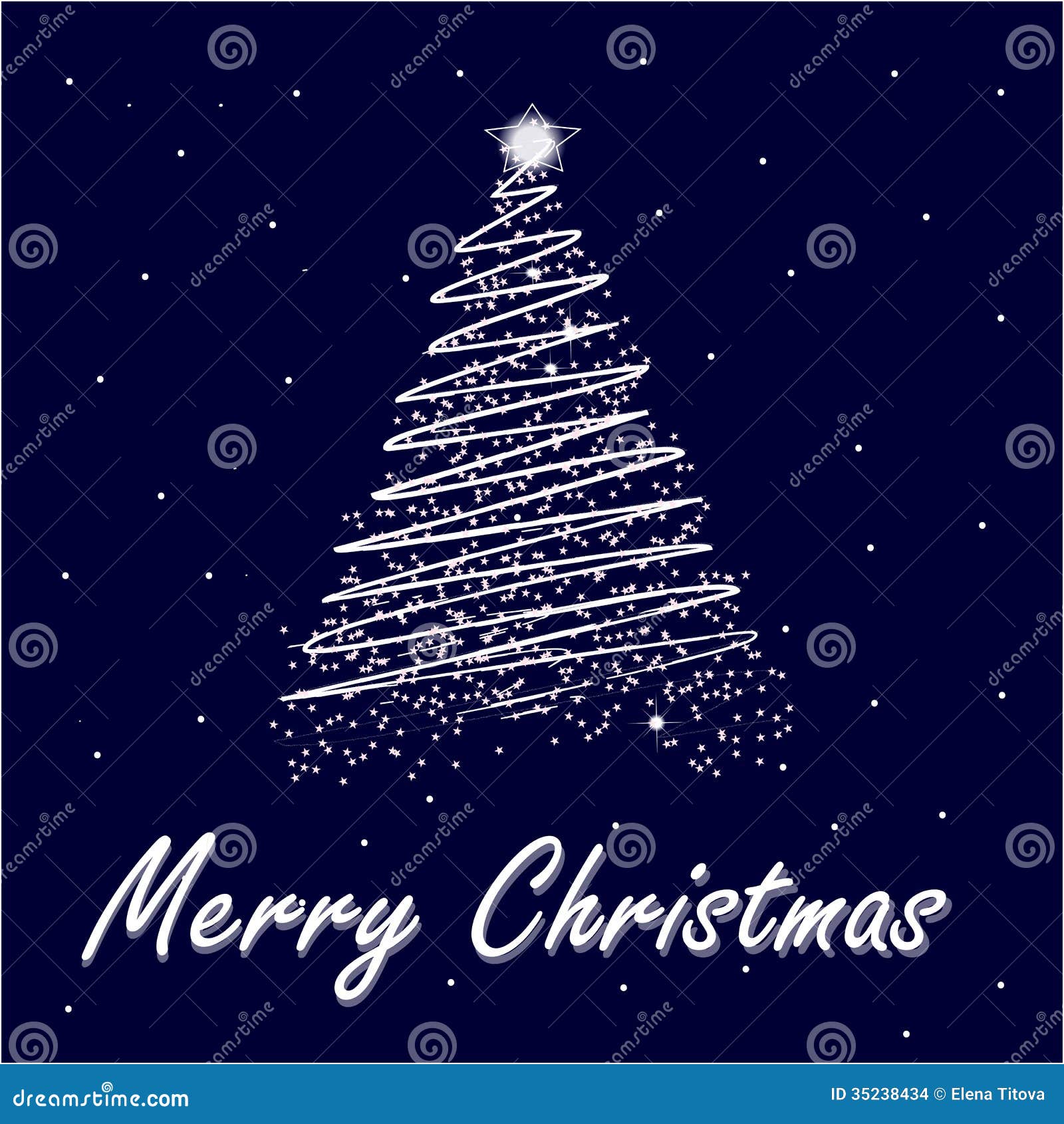 Immagini Albero Di Natale Stilizzato.Albero Di Natale Illustrazione Vettoriale Illustrazione Di Celebri 35238434