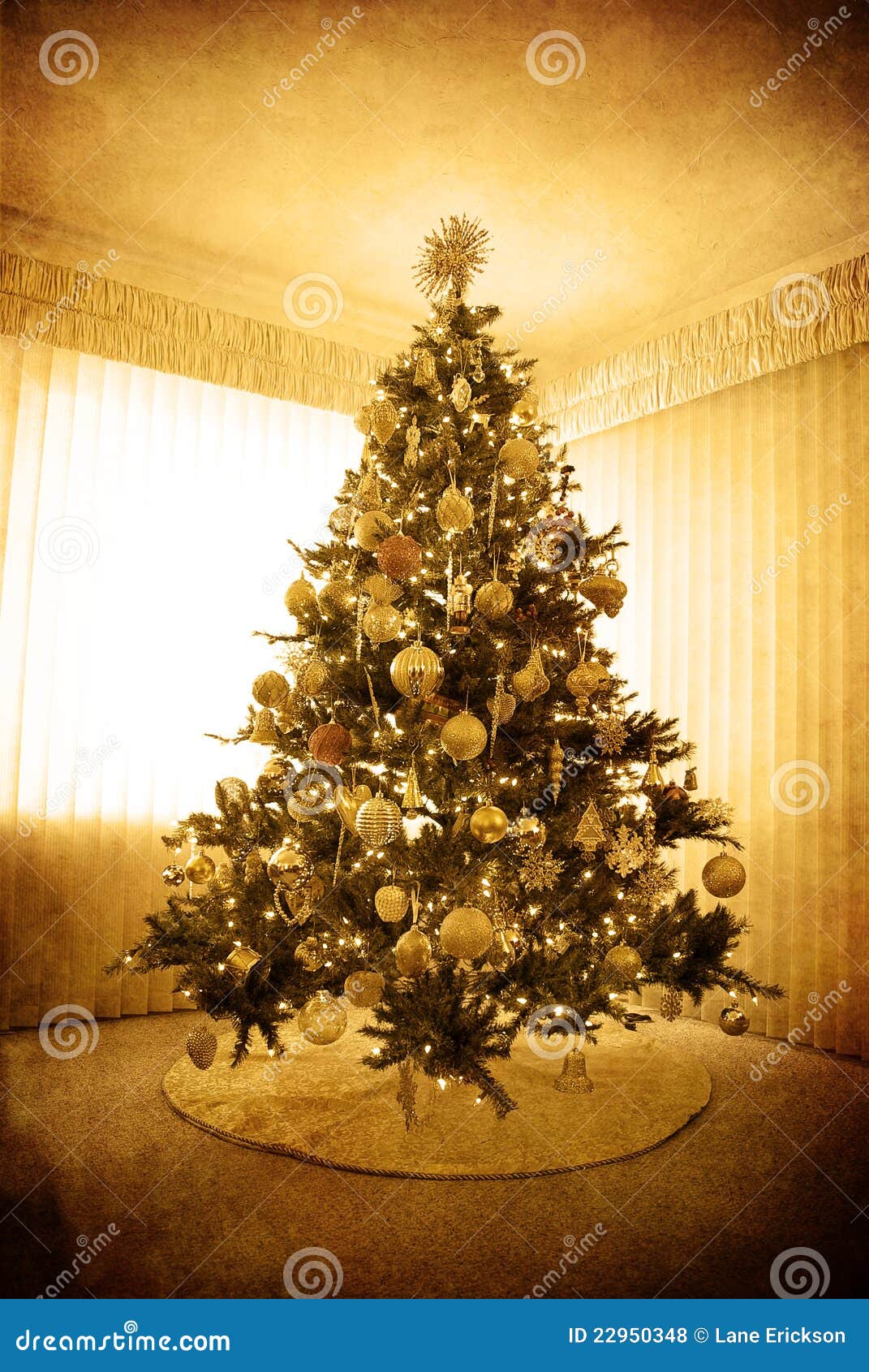 Foto Antiche Di Natale.Albero Di Natale Antico Fotografia Stock Immagine Di Luci 22950348