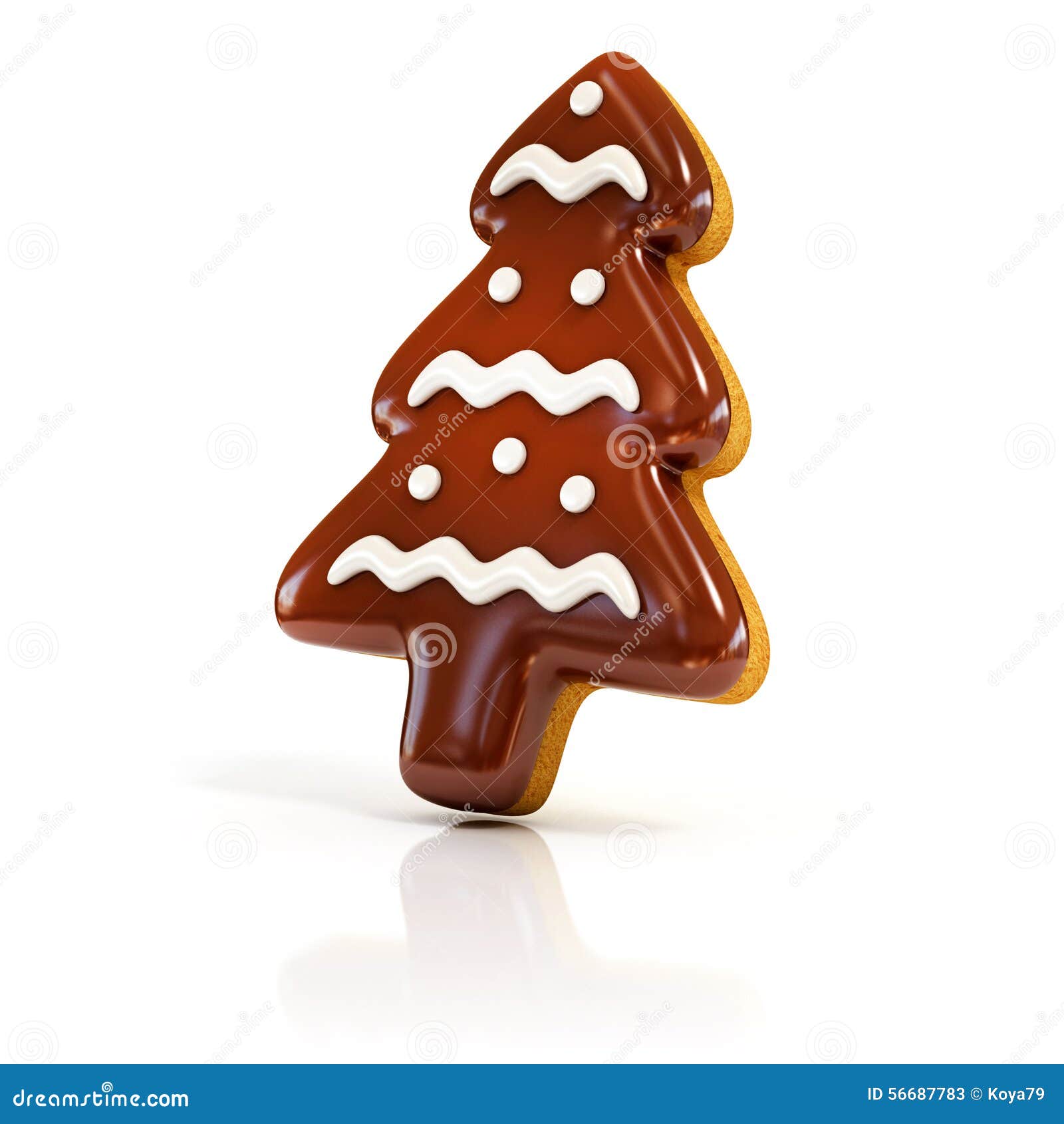 Biscotti Albero Di Natale 3d.Albero Di Natale Del Pan Di Zenzero Del Biscotto Del Cioccolato Su Bianco Illustrazione Di Stock Illustrazione Di Casalingo Pane 56687783