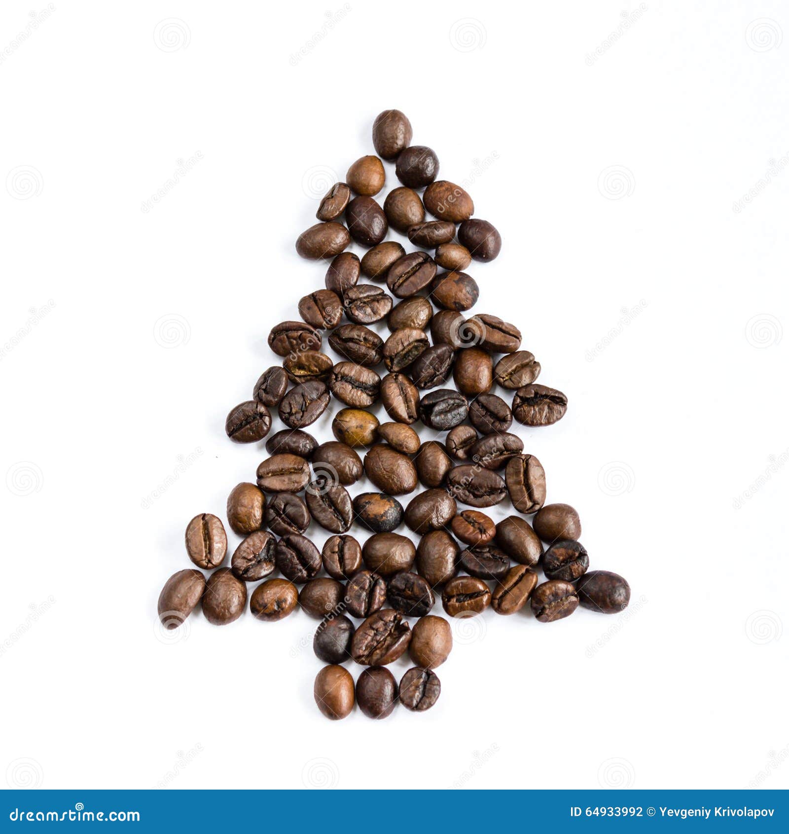 Albero Di Natale Fatto Dei Chicchi Di Caffe Fotografia Stock Immagine Di Brown Alto