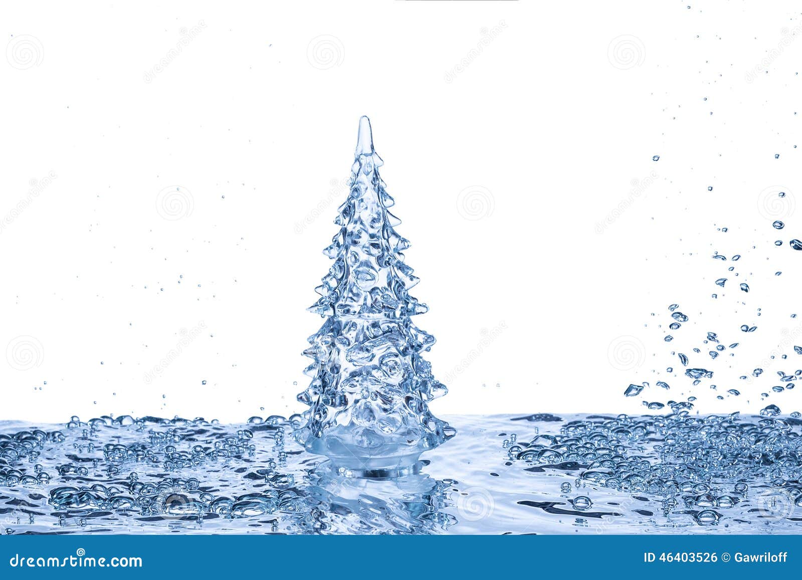 Albero Di Natale Azzurro E Argento Albero Di Natale Sull'azzurro Fotografia Stock - Immagine di