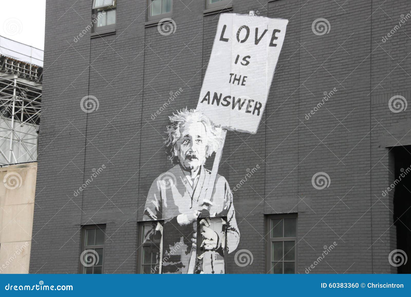 Albert Einstein Strassenkunst New York City Redaktionelles Bild Bild Von Stadt Liebe 60383360