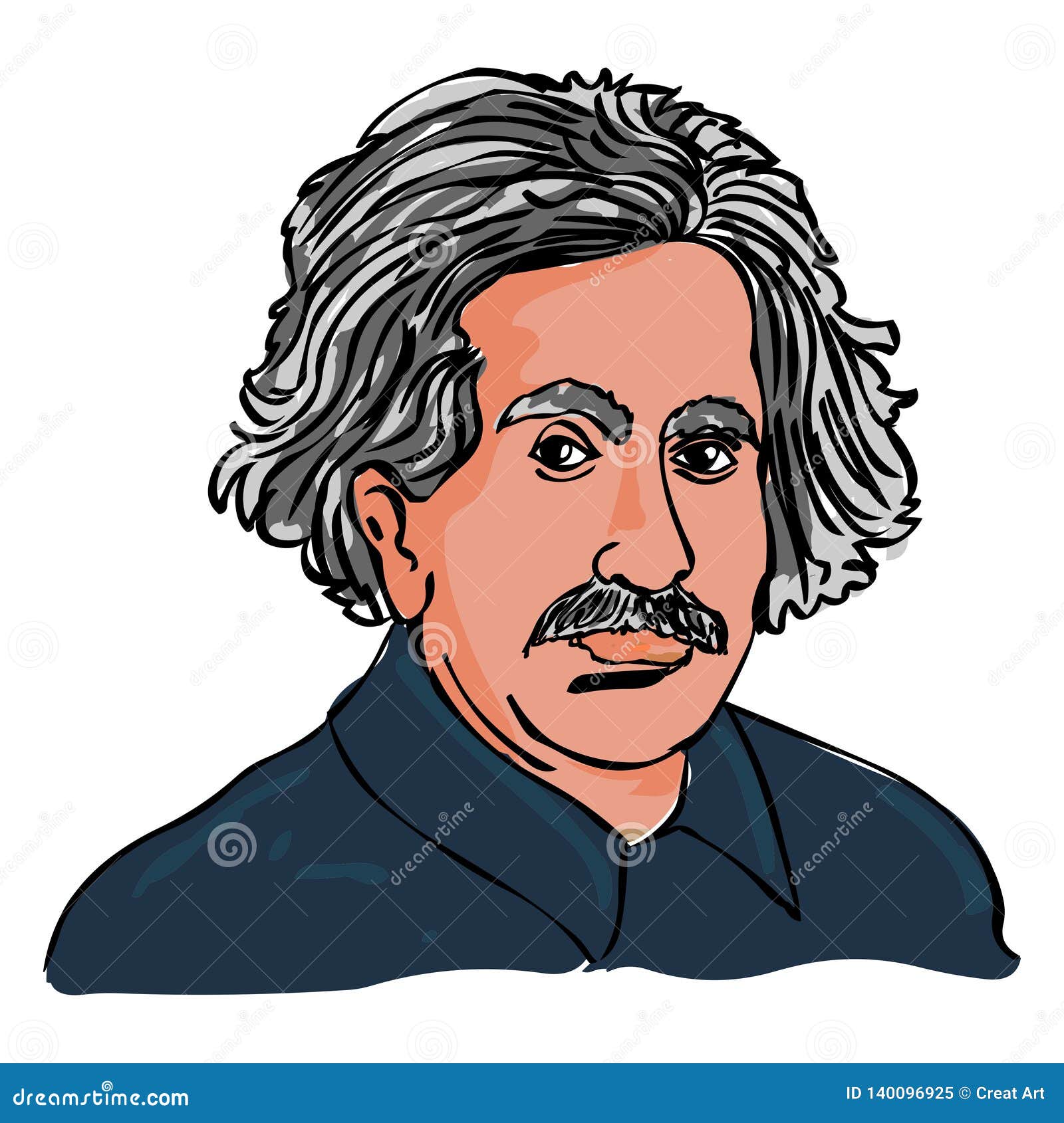 Albert Einstein Drawing - Drawing Skill